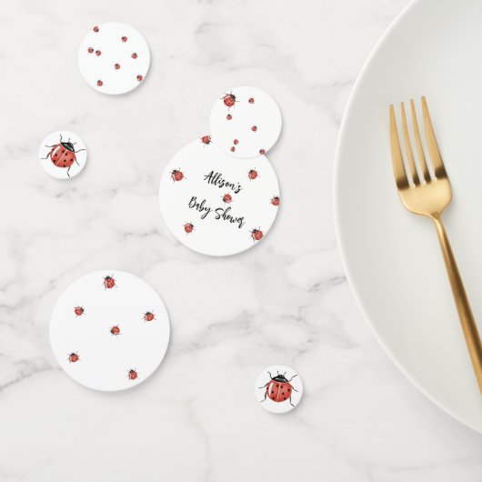 Cute Ladybug Baby shower Confetti (Groep)