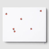 Cute Ladybug Baby shower Gastenboek (Achterkant)