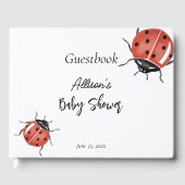 Cute Ladybug Baby shower Gastenboek (Voorkant)
