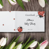Cute Ladybug Baby shower Gastenboek