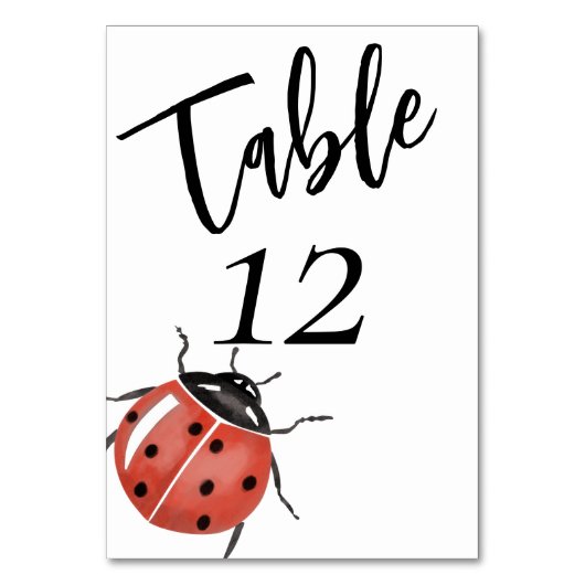 Cute Ladybug Baby shower Kaart (Voorkant)