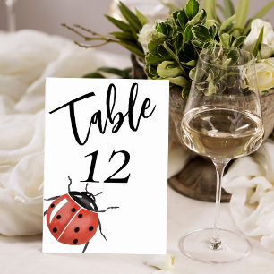 Cute Ladybug Baby shower Kaart