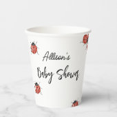 Cute Ladybug Baby shower Papieren Bekers (Voorkant)