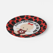 Cute ladybug baby shower papieren bordje (Gekanteld)