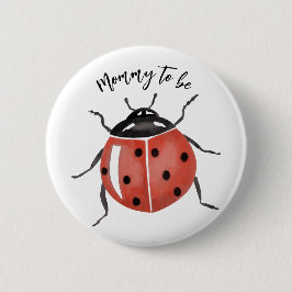 Cute Ladybug Baby shower Ronde Button 5,7 Cm