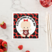 Cute ladybug baby shower servet (Insitu)