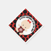 Cute ladybug baby shower servet (Hoek)