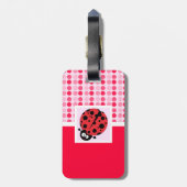 Cute Ladybug Bagagelabel (Achterkant verticaal)