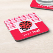 Cute Ladybug Bier Onderzetter (Linkerzijde)