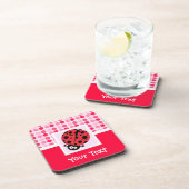 Cute Ladybug Bier Onderzetter (Rechterzijde)
