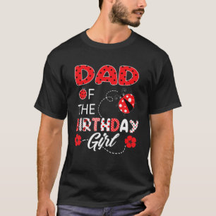 Cute Ladybug Birthday Pap van het meisje van de ge T-shirt