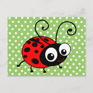 Cute Ladybug Briefkaart