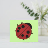 Cute Ladybug Briefkaart (Staand voorkant)