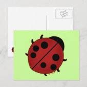 Cute Ladybug Briefkaart (Voorkant / Achterkant)