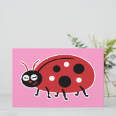 Cute Ladybug Briefpapier (Staand voorkant)