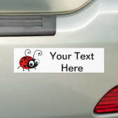 Cute Ladybug Bumpersticker (Op auto)