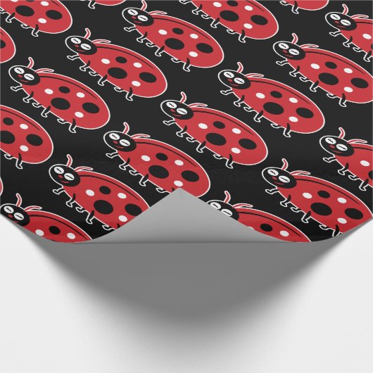 Cute Ladybug Cadeaupapier (Hoek)