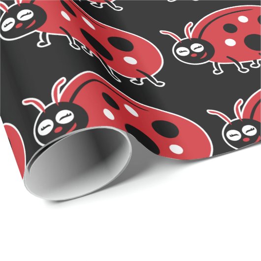 Cute Ladybug Cadeaupapier (Rol Hoek)