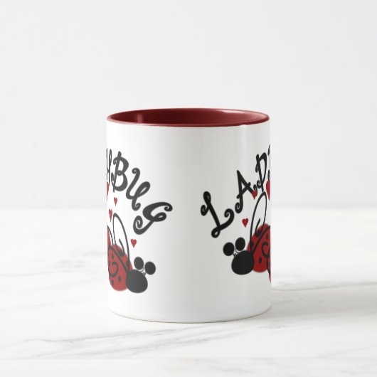 Cute Ladybug Coffee Mok (Midden)