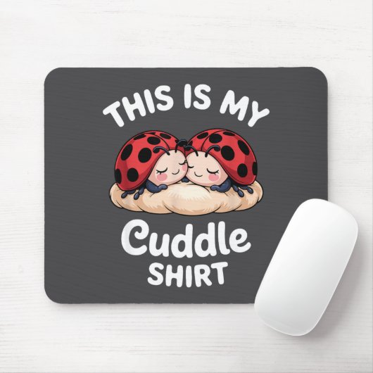 Cute Ladybug Couple This Is My Cuddle  Muismat (Met muis)