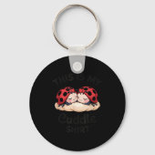 Cute Ladybug Couple This Is My Cuddle  Sleutelhanger (Voorkant)
