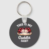 Cute Ladybug Couple This Is My Cuddle  Sleutelhanger (Voorkant)