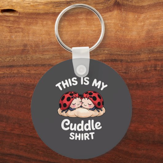 Cute Ladybug Couple This Is My Cuddle  Sleutelhanger (Voorkant)