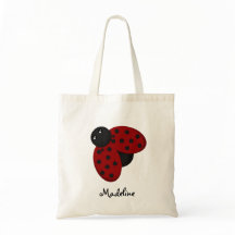 Cute Ladybug Custom Bag