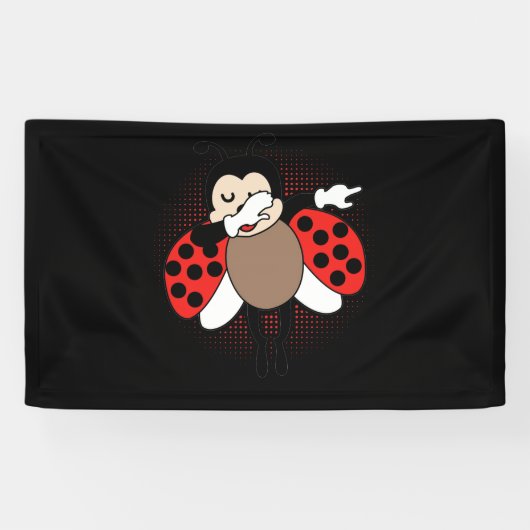 Cute Ladybug Dabbing Spandoek (Horizontaal)
