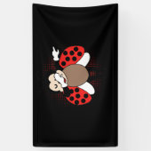 Cute Ladybug Dabbing Spandoek (Verticaal)