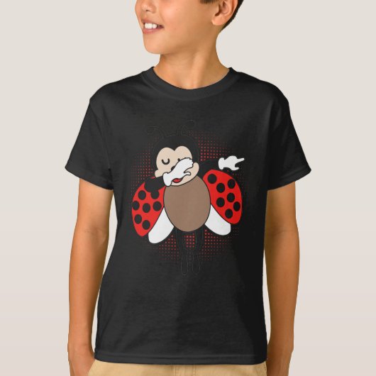 Cute Ladybug Dabbing T-shirt (Voorkant)