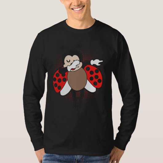 Cute Ladybug Dabbing T-shirt (Voorkant)