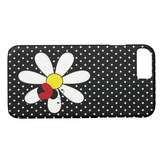 Cute Ladybug Daisy iPhone 7 Hoesje (Achterkant (Horizontaal))