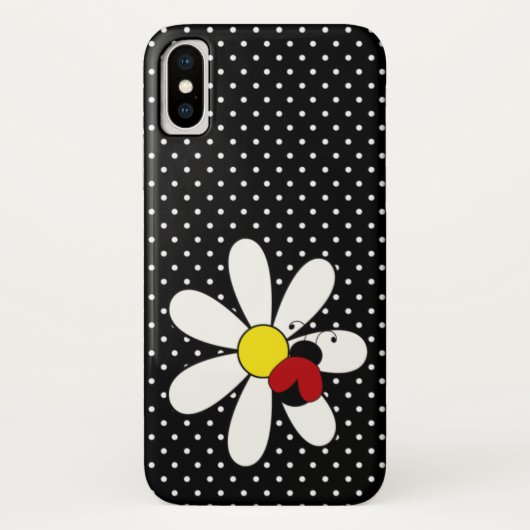 Cute Ladybug Daisy Polka Dot Pattern Case-Mate iPhone Case (Achterkant)