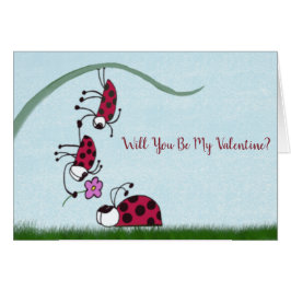 Cute Ladybug die zijn liefdesschilderingen uitstra