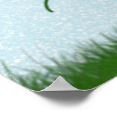 Cute Ladybug die zijn liefdesschilderingen uitstra Poster (Hoek)