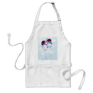 Cute Ladybug en Colorful Balloons Cartoon Standaard Schort