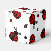 Cute Ladybug en Hearts Pattern Bedankdoosjes (Achterkant)