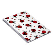 Cute Ladybug en Hearts Pattern Notitieboek (Rechterzijde)