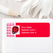 Cute Ladybug Etiket (Insitu)
