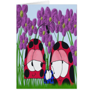 Cute Ladybug Family Illustration