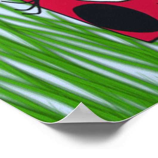 Cute Ladybug Family Illustration Poster (Hoek)