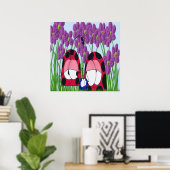 Cute Ladybug Family Illustration Poster (Thuiskantoor)