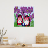 Cute Ladybug Family Illustration Poster (Keuken)