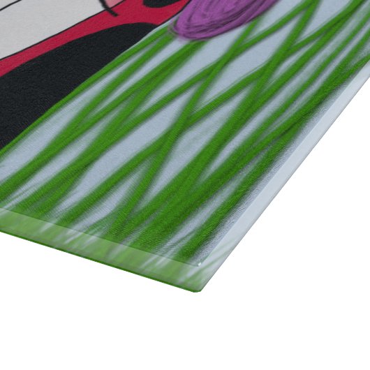 Cute Ladybug Family Illustration Snijplank (Hoek)