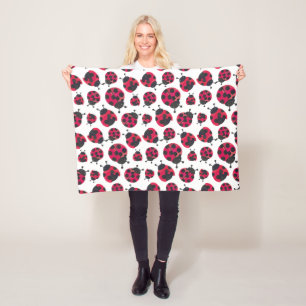 Cute Ladybug Fleece Deken