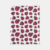 Cute Ladybug Fleece Deken (Voorkant)