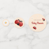 Cute Ladybug Flowers Baby Shower Table Confetti (Voorkanten)