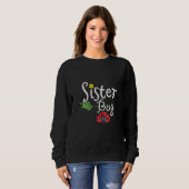 Cute Ladybug Funny Quote Sister Trui (Voorkant volledig)