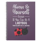 Cute Ladybug Gifts Funny Insect Bugs Cartoon Pink Notitieboek (Voorkant)